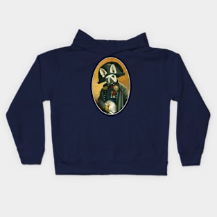 Napoleon French Bulldog Oval Kids Hoodie